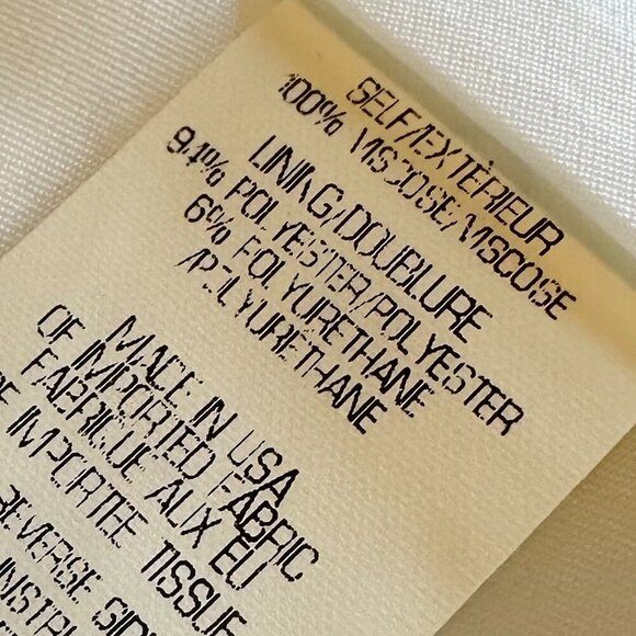 Theory Open-Front Blazer White Long Sleeve Pockets Classic Size 00 Women's - Picture 9 of 9